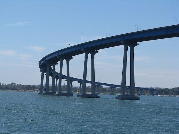 Puente de Coronado, San Diego, California.