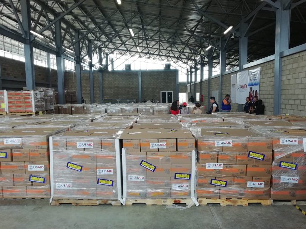 La ayuda humanitaria para Venezuela entrará a ese país a partir del próximo sábado por diferentes pasos fronterizos.