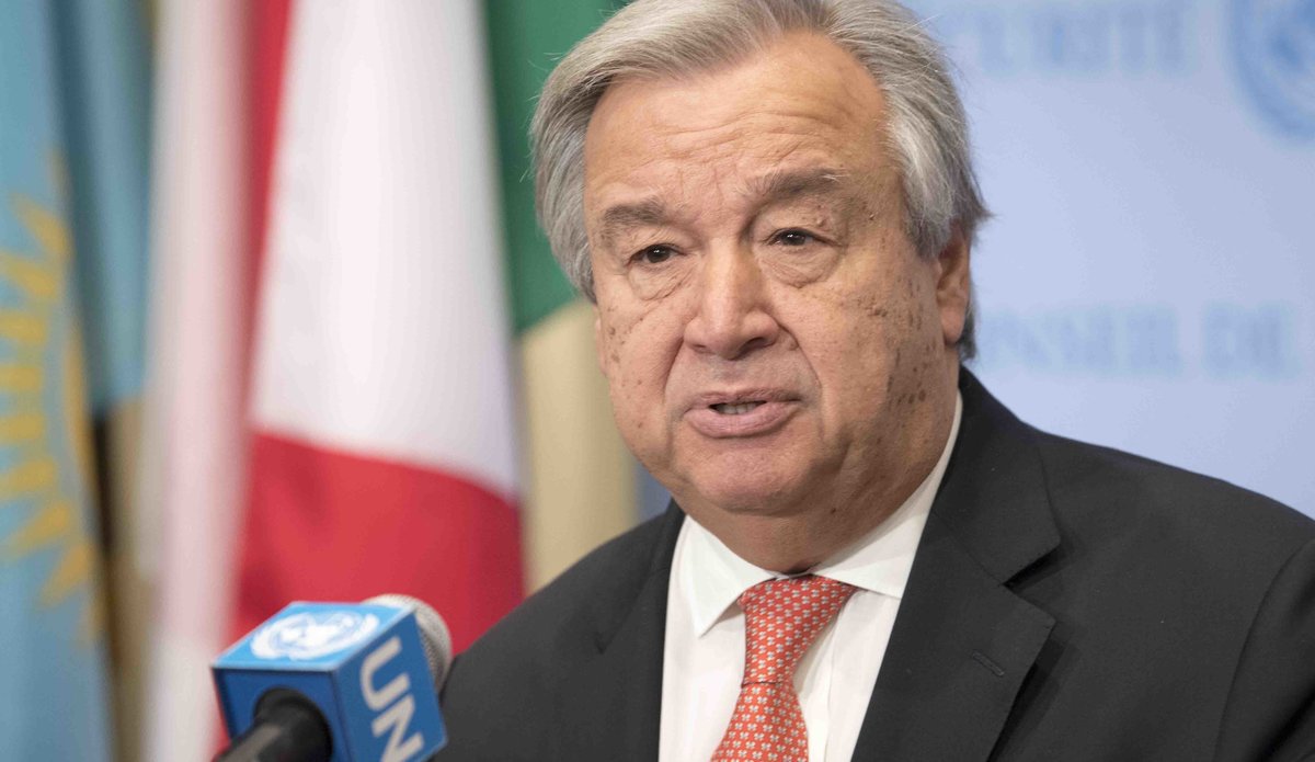El secretario general de la ONU, Ant&oacute;nio Guterres.