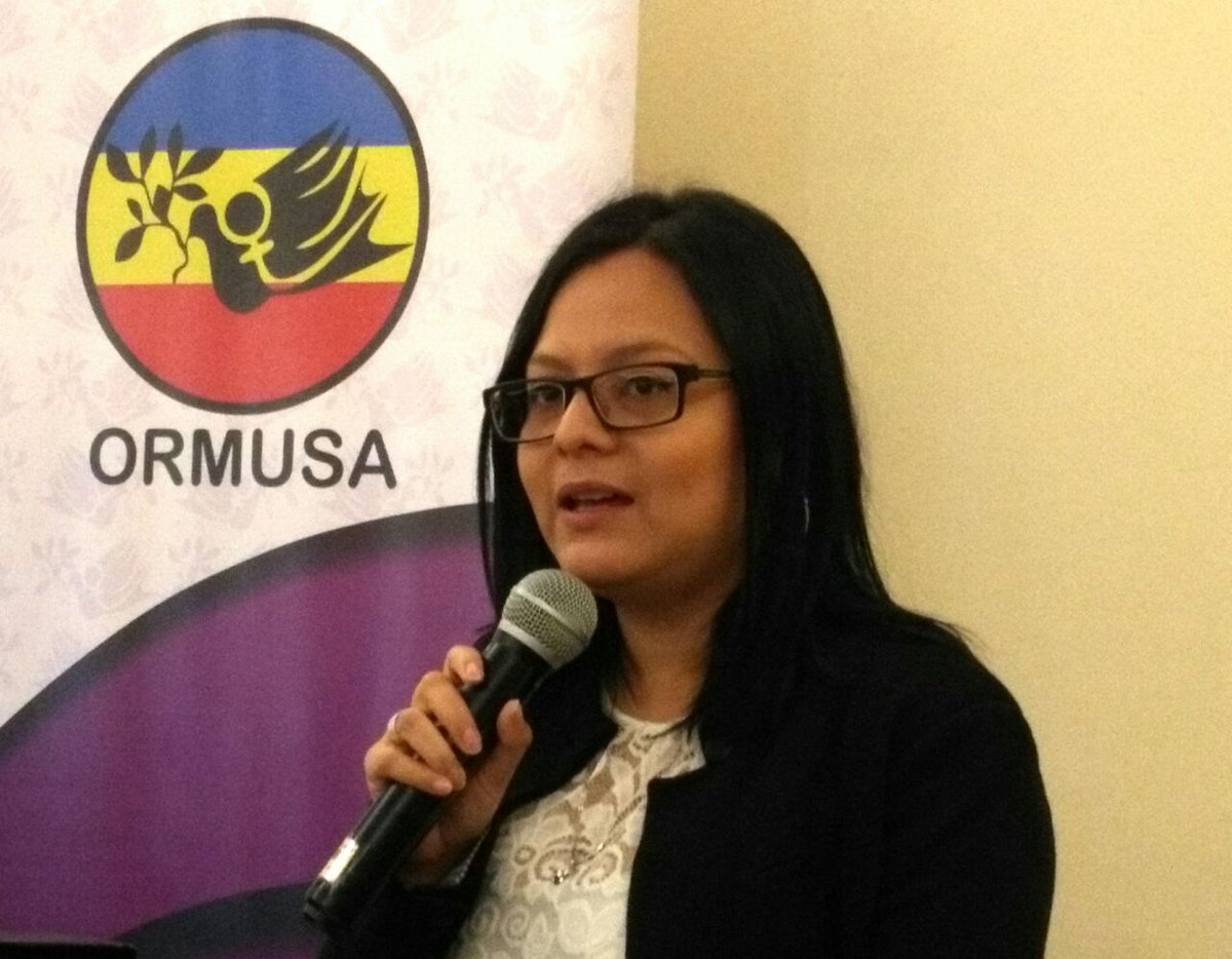 Carmen Urquilla, representante de Ormusa.