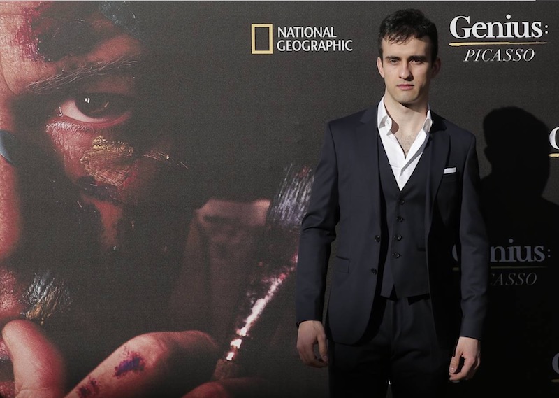 Christian López Lamelas. en el estreno mundial de Genius Picasso en Málaga, España