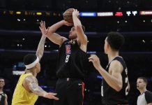 Danilo Gallinari sumó 27 puntos para los Clippers.