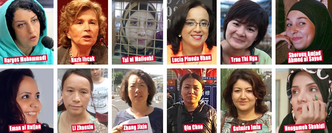 e los 68 periodistas encerrados en ese país, 14 son mujeres y la mayoría están acusadas de delitos contra el Estado.