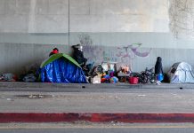 Enfermedades medievales resurgen por el aumento de la población sin techo Jennifer Millar vive en una tienda con sus dos perros, bajo una rampa de la autopista de Hollywood.