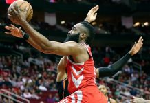 108-102. James Harden y los Rockets regresan al camino del triunfo Harden obtuvo 41 puntos, nueve rebotes y 11 asistencias para el equipo de Houston.
