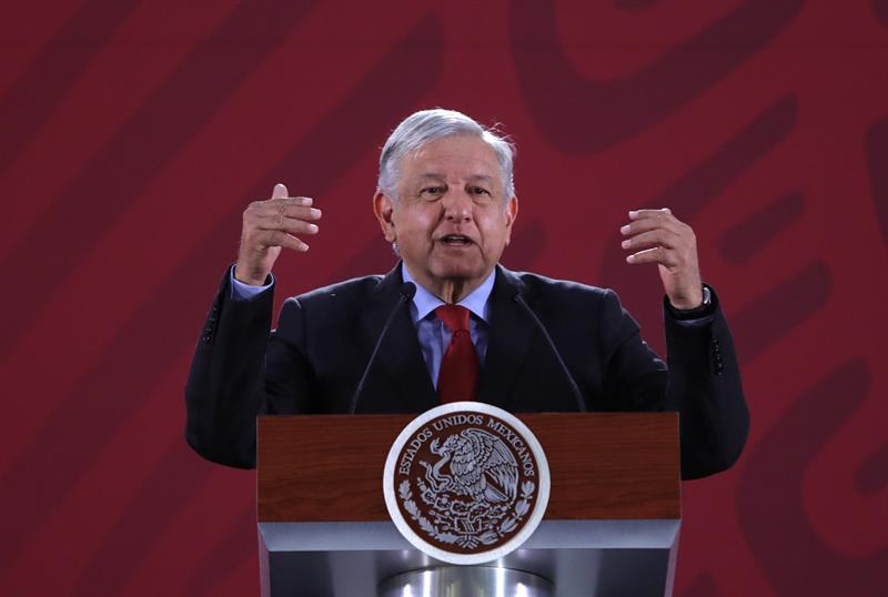 El presidente de M&eacute;xico Andr&eacute;s Manuel L&oacute;pez Obrador 