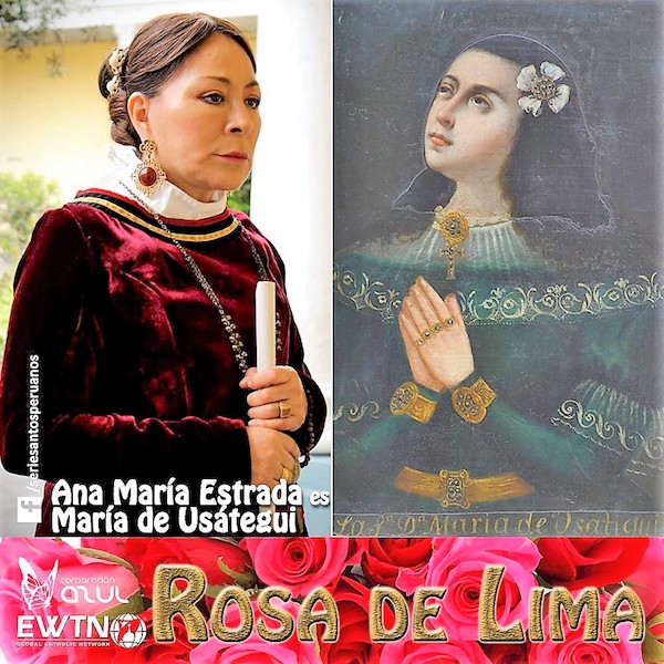 Ana Mar&iacute;a Estrada como Mar&iacute;a d e Us&aacute;tegui en &ldquo;Rosa de Lima&rdquo;.