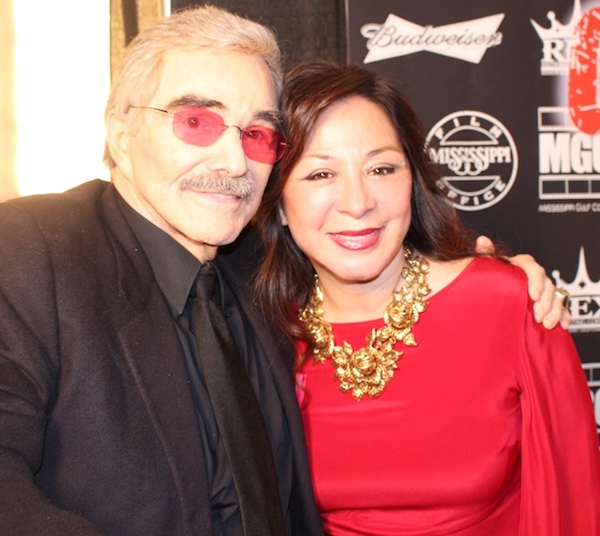 El desaprecido Burt Reynolds y Ana Mar&iacute;a Estrada.