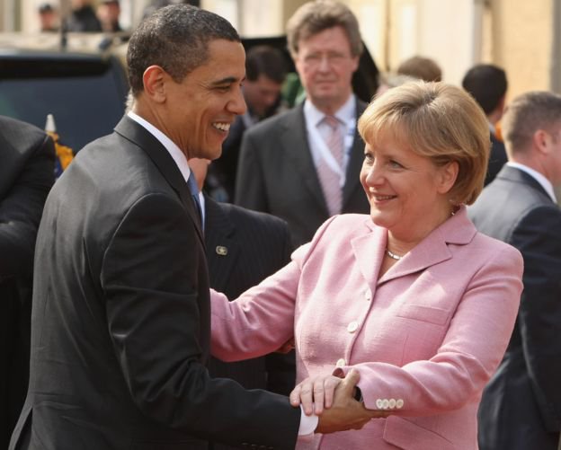 Merkel y Obama protagonizaron ya un último multitudinario encuentro en mayo de 2017, con un debate público ante la emblemática Puerta de Brandeburgo de Berlín.