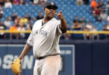 El abridor C.C. Sabathia trabajó cinco episodios completos.