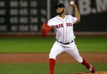6-4. Los campeones defensores Medias Rojas logran triunfos seguidos Rodríguez (1-2) se apuntó el triunfo al permitir tres imparables, jonrón y dos carreras.