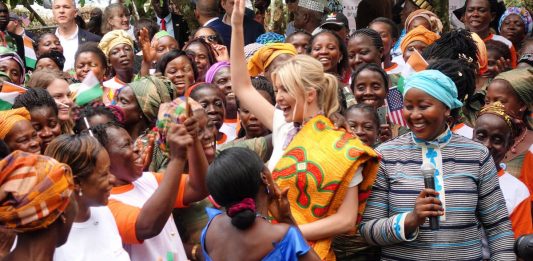 Ivanka Trump en Costa de Marfil.
