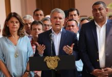 Iván Duque, valoró en Cartagena de Indias el apoyo que un grupo de siete congresistas de Estados Unidos hizo al Tratado de Libre Comercio (TLC).