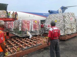 Llega a Venezuela el primer cargamento de ayuda humanitaria, según diputados Un avión con ayuda humanitaria arribó a Venezuela a través del Aeropuerto Internacional de Maiquetía.