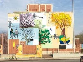 Murales en Brooklyn y Staten Island, elaborados con la participación comunitaria, tratan temas de salud mental “Feeling All Four Seasons, Bridging All Four Seasons” por la artista Julia Cocuzza y miembros de Baltic Street.