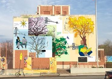 &ldquo;Feeling All Four Seasons, Bridging All Four Seasons&rdquo; por la artista Julia Cocuzza y miembros de Baltic Street.