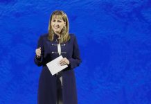 La presidenta del Consejo Mundial de Viajes y Turismo (WTTC), Gloria Guevara, durante su presentación.