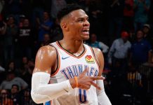 Westbrook se convirtió en el primer jugador desde 1962 -segundo de todos los tiempos- en promediar un triple-doble por tres temporadas consecutivas.