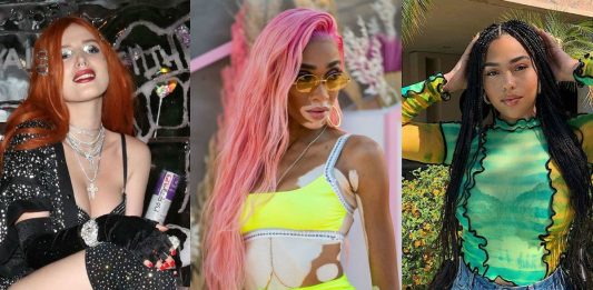 Bella Thorne, Winnie Harlow y Jordyn Woods.