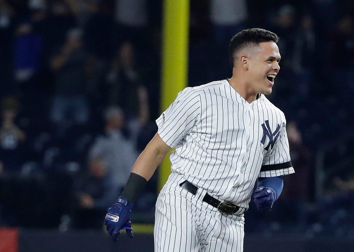 Gio Urshela conect&oacute; sencillo remolcador de la carrera de la victoria de los Yankees.