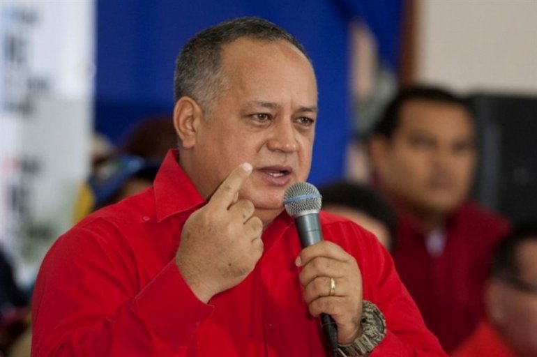 Diosdado Cabello, número dos del chavismo y sujeto a sanciones por parte del Gobierno.