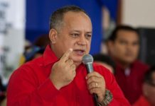 Diosdado Cabello, número dos del chavismo y sujeto a sanciones por parte del Gobierno.