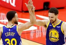 La combinación del base Stephen Curry y el escolta Klay Thompson volvió a ser la clave vencedora del ataque de los Warriors.