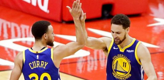 La combinación del base Stephen Curry y el escolta Klay Thompson volvió a ser la clave vencedora del ataque de los Warriors.