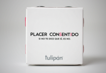Tulipán distribuyó alrededor de 2.000 unidades de esta peculiar caja para que se reparta en bares, restaurantes y otros lugares con gran concurrencia de público.