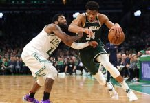 116-123. Antetokounmpo impone su dominio y Bucks recuperan ventaja de campo Giannis Antetokoumpo recuperó su dominio individual y los Bucks de Milwaukee también se convirtieron en el mejor equipo.