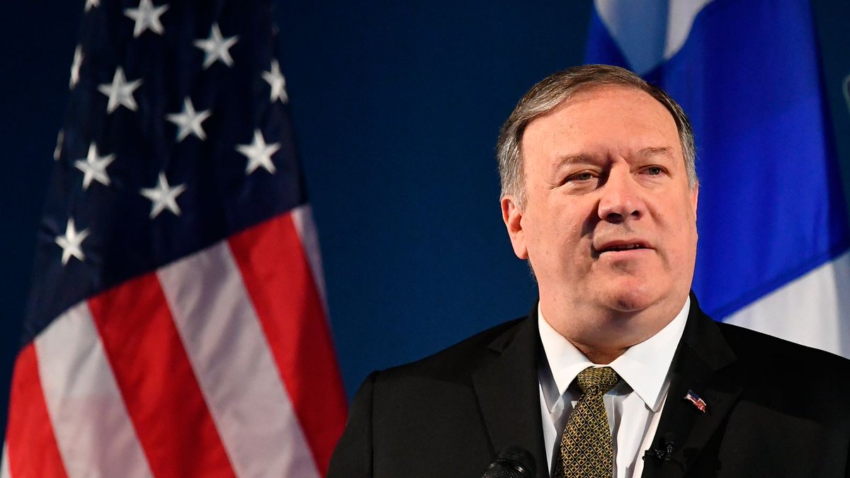 Mike Pompeo, anunció la suspensión de su visita prevista para este martes a Berlín.