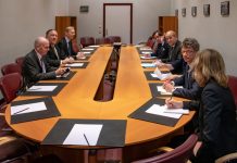 El jefe de la diplomacia mantuvo reuniones bilaterales con los ministros de Francia, Alemania y el Reino Unido, así como con la alta representante de la Unión Europea (UE) para la Política Exterior, Federica Mogherini.