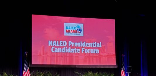 Bernie Sanders, Elizabeth Warren, Amy Klobuchar, Eric Swalwell, Julián Castro, Beto O'Rourke, John Hickenlooper y Pete Buttigieg hablaron en Miami en un foro organizado por la Asociación Nacional de Funcionarios Latinos Electos (NALEO).