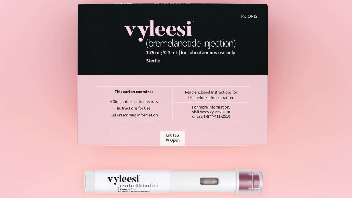 La Vyleesi (bremelanotide), indicada para inyectarse al menos 45 minutos antes de la actividad sexual, recibió el visto bueno para tratar el trastorno del deseo sexual.