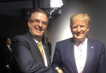 Trump agradeció medidas migratorias de México en reunión con canciller en G20 Donald Trump, aprovechó su breve saludo en Osaka con el canciller mexicano, Marcelo Ebrard, para agradecerle su "increíble" trabajo a la hora de contener la inmigración.