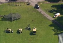 El accidente ocurrió a las 6.45 de la mañana, hora local, cerca de un campamento de entrenamiento de verano para cadetes.