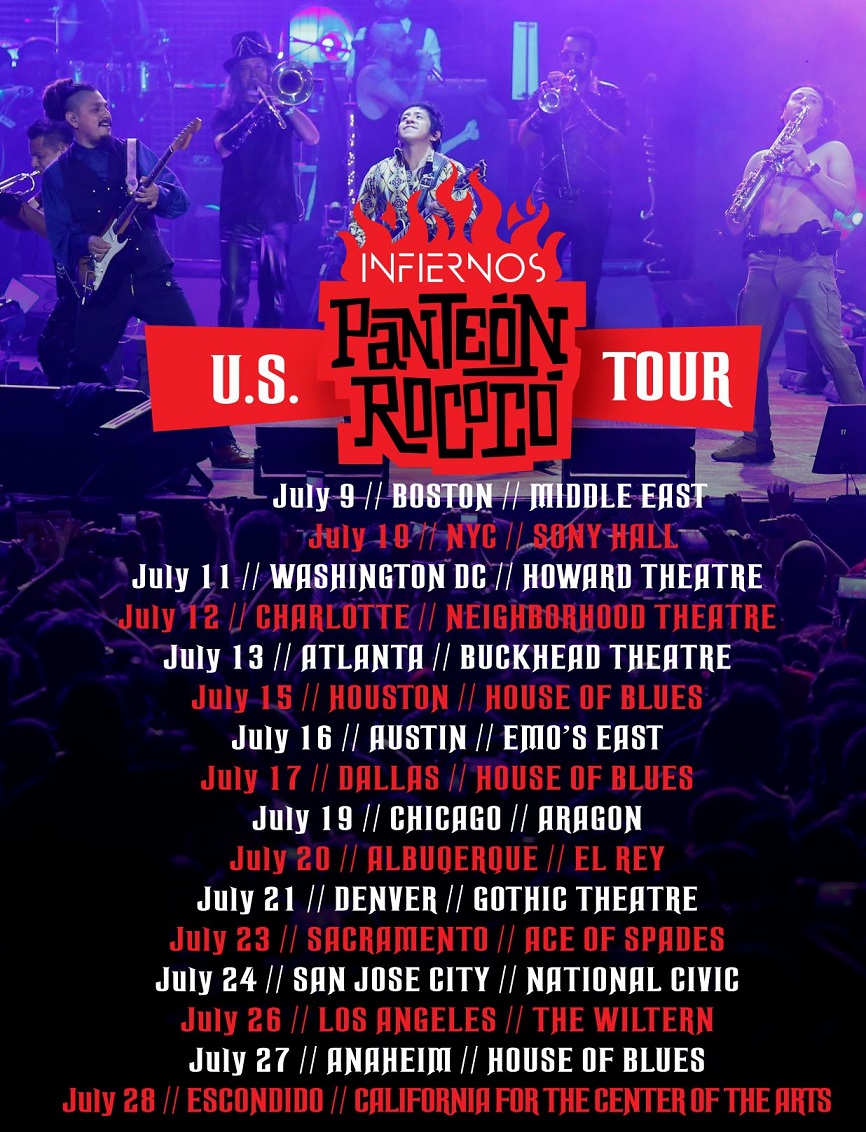 La gira de 16 fechas comienza en Boston el 7 de julio.