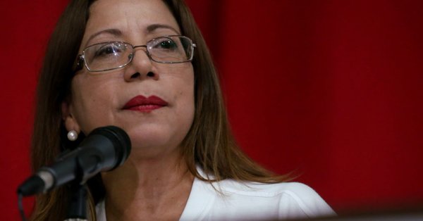 La vicepresidenta de la Asamblea Nacional Constituyente (ANC) de Venezuela, Tanía Díaz.