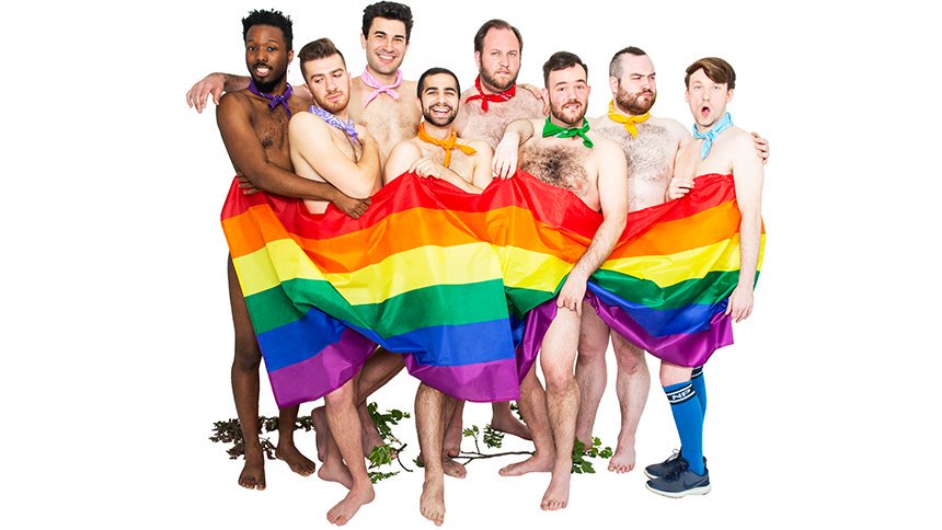 "Camp Morning Wood" (Campamento Erección Matutina), un musical sobre un refugio nudista gay que celebra el WorldPride neoyorquino y que enfrenta los mayores complejos del colectivo.