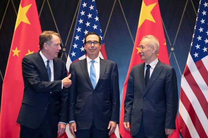 Por parte estadounidense participaron el representante de Comercio Exterior, Robert Lighthizer, y el secretario del Tesoro, Steven Mnuchin, mientras que por parte china lo hicieron el viceprimer ministro Liu He y el ministro de Comercio, Zhong Shan.