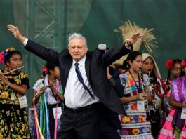 el presidente mexicano rendirá cuentas en un multitudinario acto en Palacio Nacional.