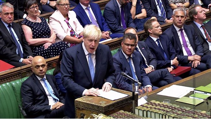 Boris Johnson asumi&oacute; hace un mes como el cargo de primer ministro en sustituci&oacute;n de Theresa May con la promesa de culminar el "brexit" el 31 de octubre.