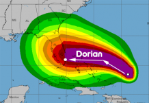 Condados Palm Beach y Miami declaran la emergencia ante la amenaza de Dorian El huracán Dorian sigue ganando fuerza con vientos máximos sostenidos de 110 millas por hora y podría convertirse este viernes en un ciclón de categoría mayor.