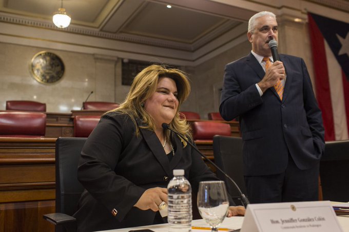 Jenniffer González, se mostró dispuesta a asumir el puesto de gobernadora de la isla.