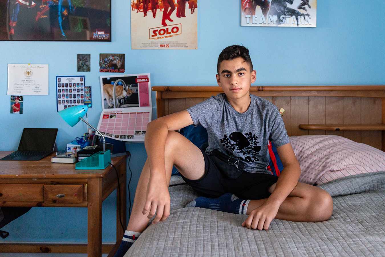 Sam Mazaheri, ahora de 14 a&ntilde;os, fue diagnosticado con diabetes tipo 1 a los 9. &ldquo;Pens&eacute; que ten&iacute;a que recibir cuatro inyecciones de insulina al d&iacute;a&rdquo;, cont&oacute;. (Heidi de Marco/KHN)