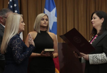 Wanda Vázquez, nueva gobernadora de Puerto Rico La Secretaria de Justicia de Puerto Rico, Wanda Vázquez, juró en la sede del Tribunal Supremo en San Juan.