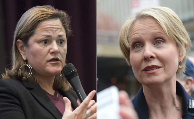 Actriz Cynthia Nixon anuncia apoyo a candidatura de Mark Viverito al Congreso.
