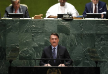 Bolsonaro, por una tradición de la ONU que le reserva a Brasil el primer discurso de la Asamblea General, inauguró la fase de debates.