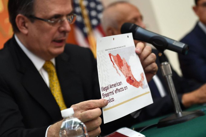 "Congelar" el tr&aacute;fico de armas ilegales que llegan de Estados Unidos a M&eacute;xico, esta fue la petici&oacute;n del canciller mexicano, Marcelo Ebrard.