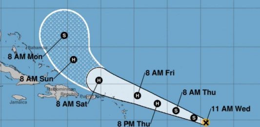 El NHC, con sede en Miami, señaló que se prevé un fortalecimiento de Jerry en los próximos dos días, pero por ahora no representa amenaza en tierra.